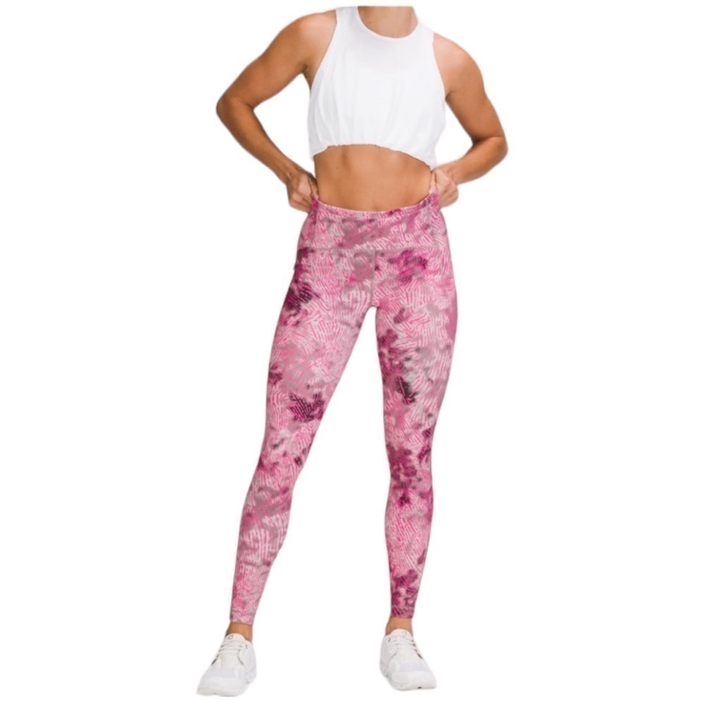 Lululemon‎ Seawheeze Swift Speed Euphoria Pink Sz 4 Leggings
